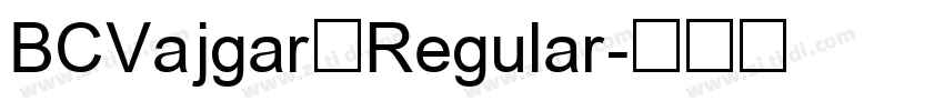 BCVajgar Regular字体转换